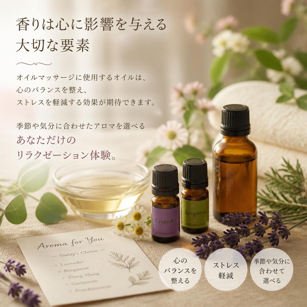 アロマによるストレス解消
