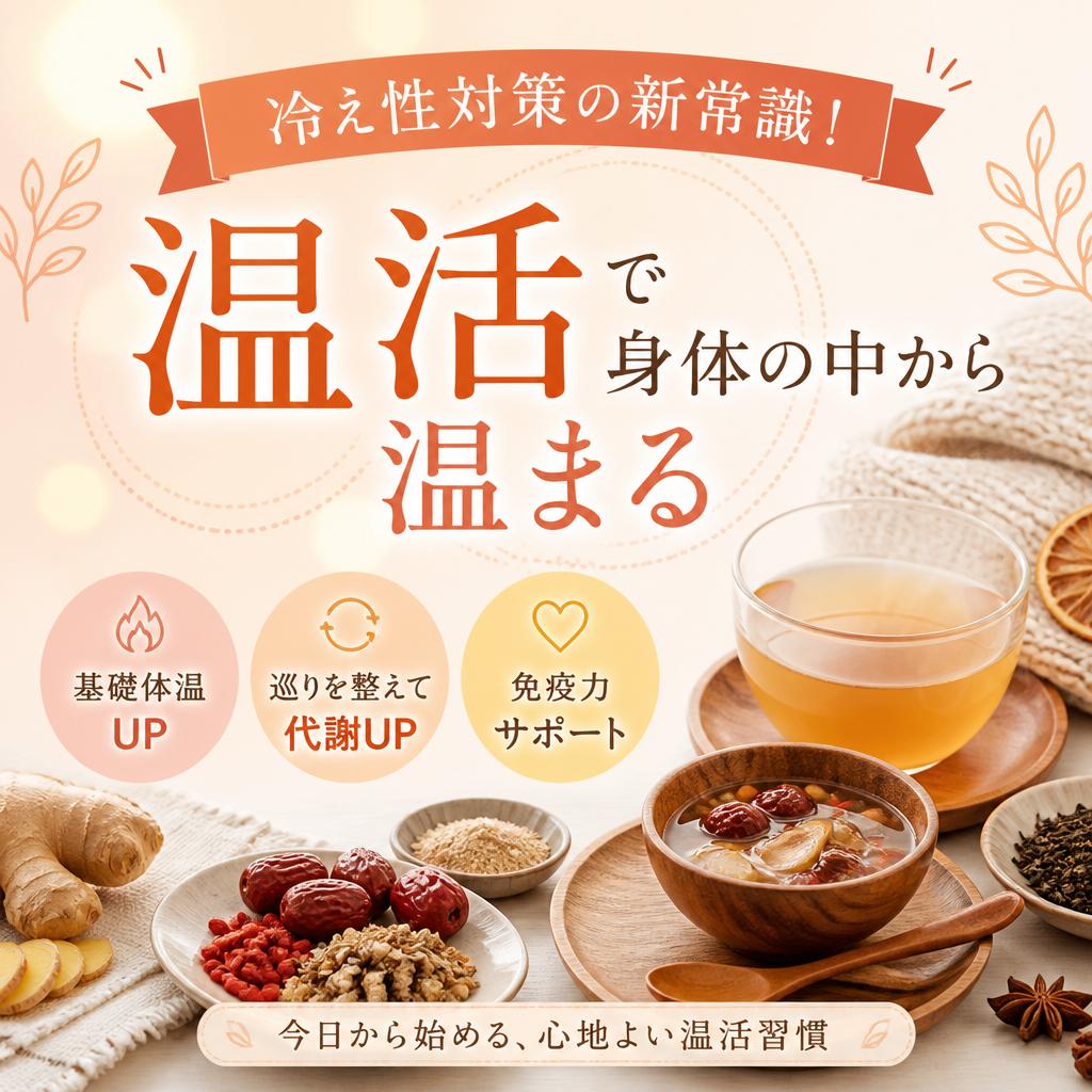 冷え性対策の新常識！温活で身体の中から温まる