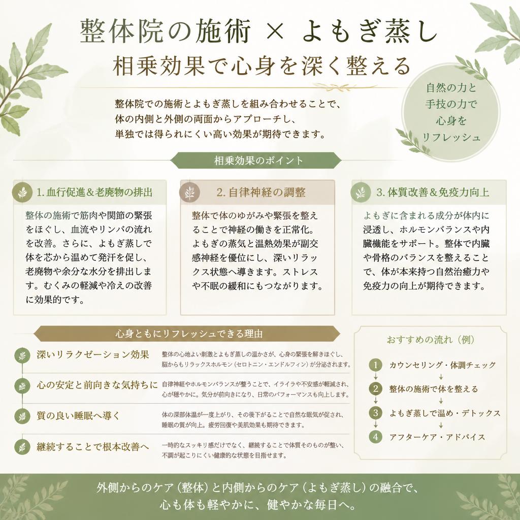 3. 整体療法との組み合わせの効果