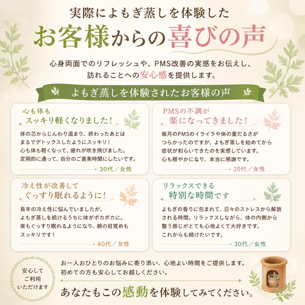 お客様の体験談