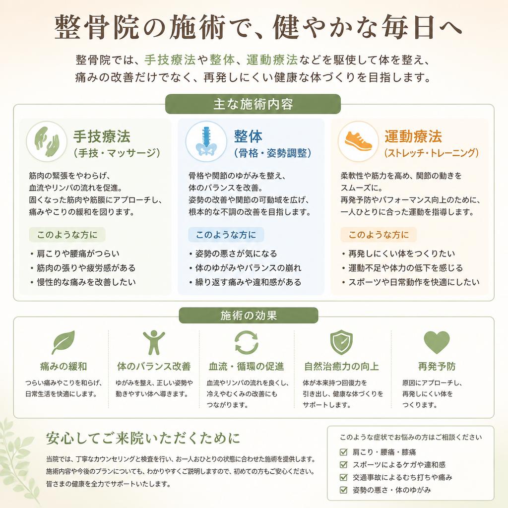 整骨院の治療方法とは？