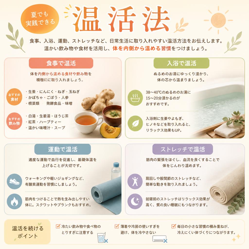 2. 温活方法を学ぼう！