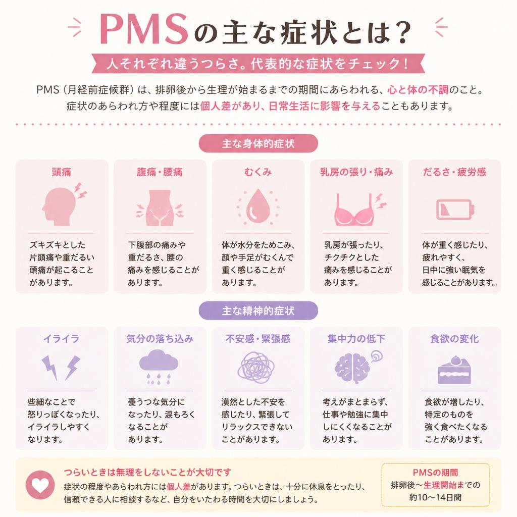 2. PMS症状の悩みとは？