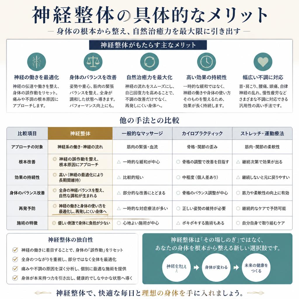 神経整体のメリット