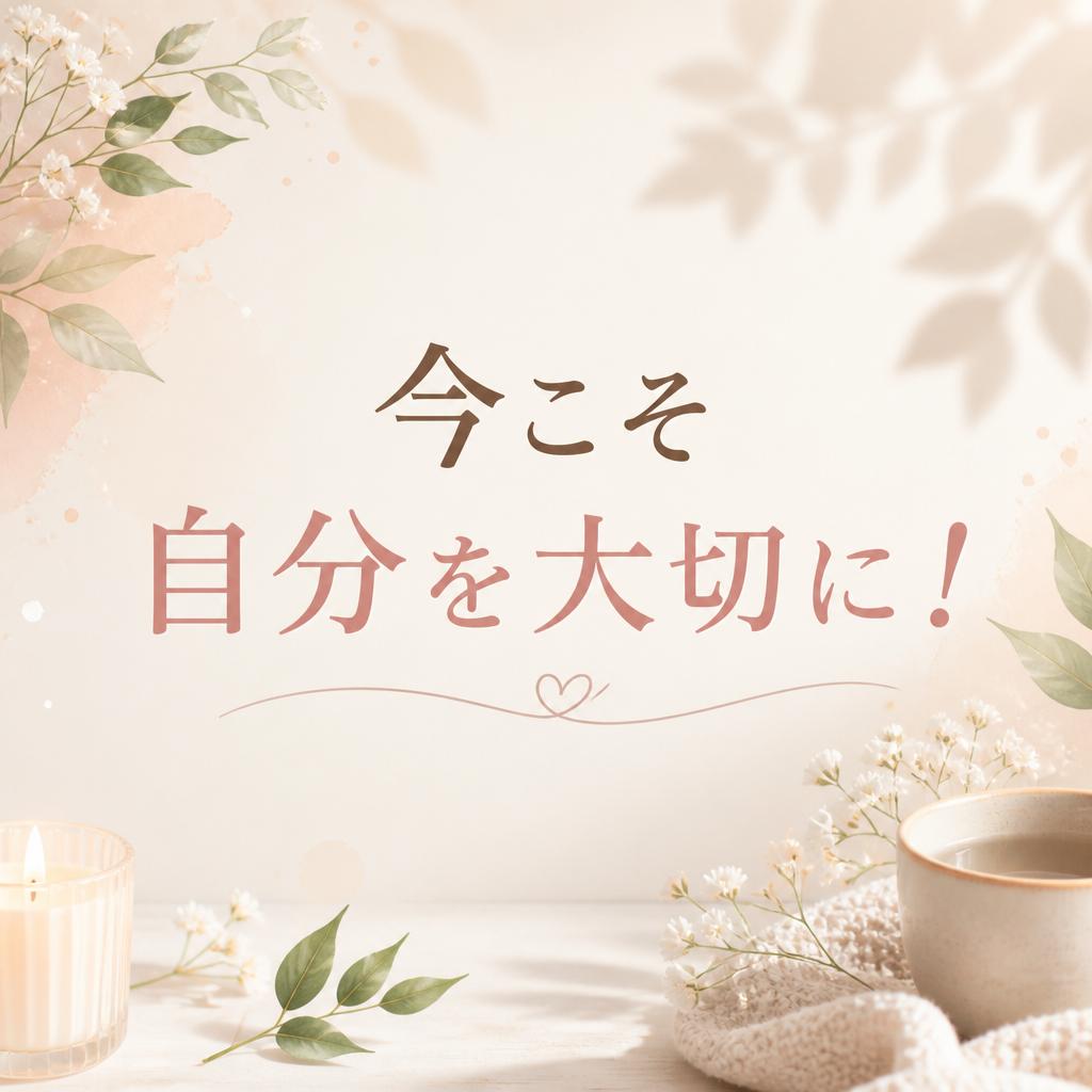 今こそ自分を大切に！