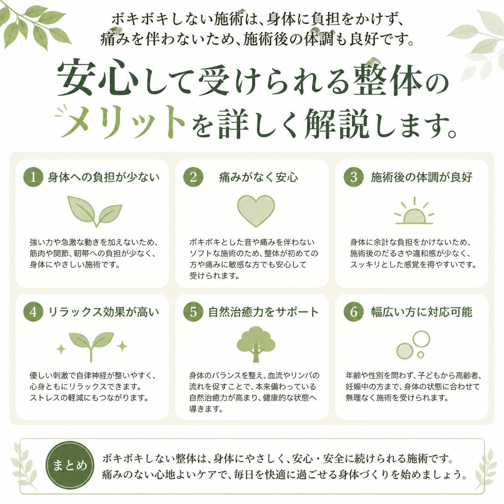 安心・安全な施術の理由