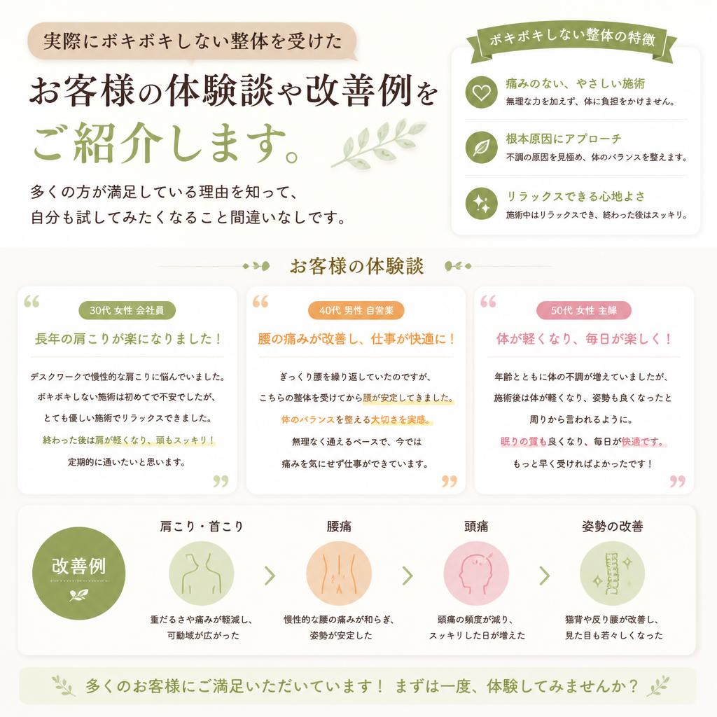 お客様の声と実績