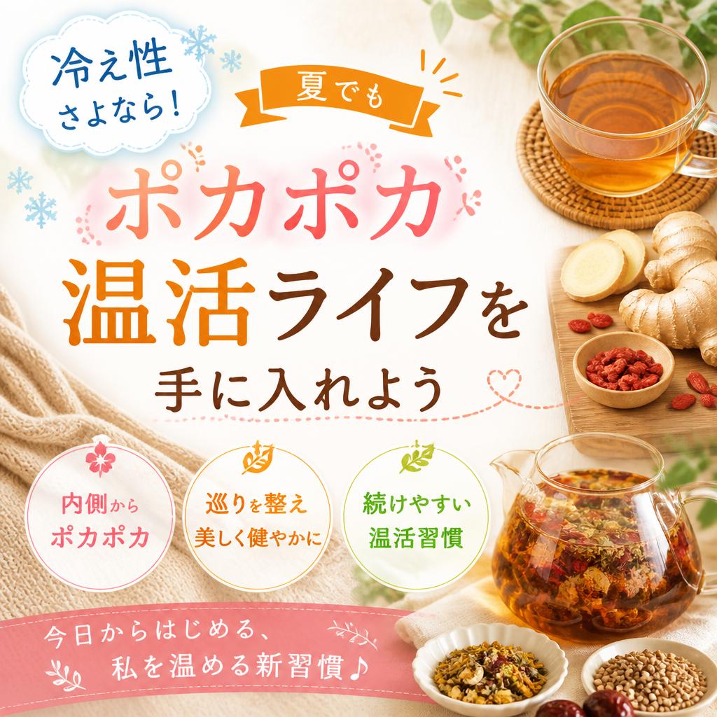 冷え性さよなら！夏でもポカポカ温活ライフを手に入れよう