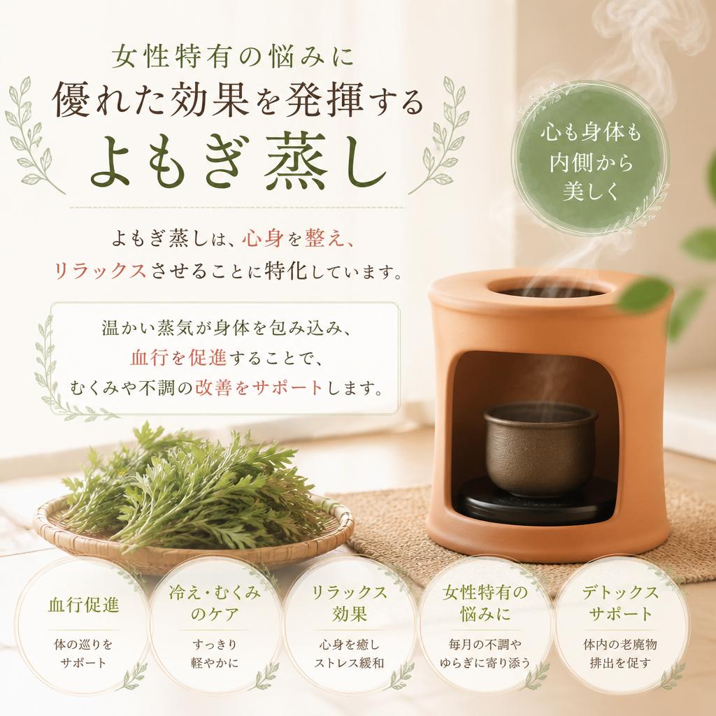 心地よいよもぎ蒸し