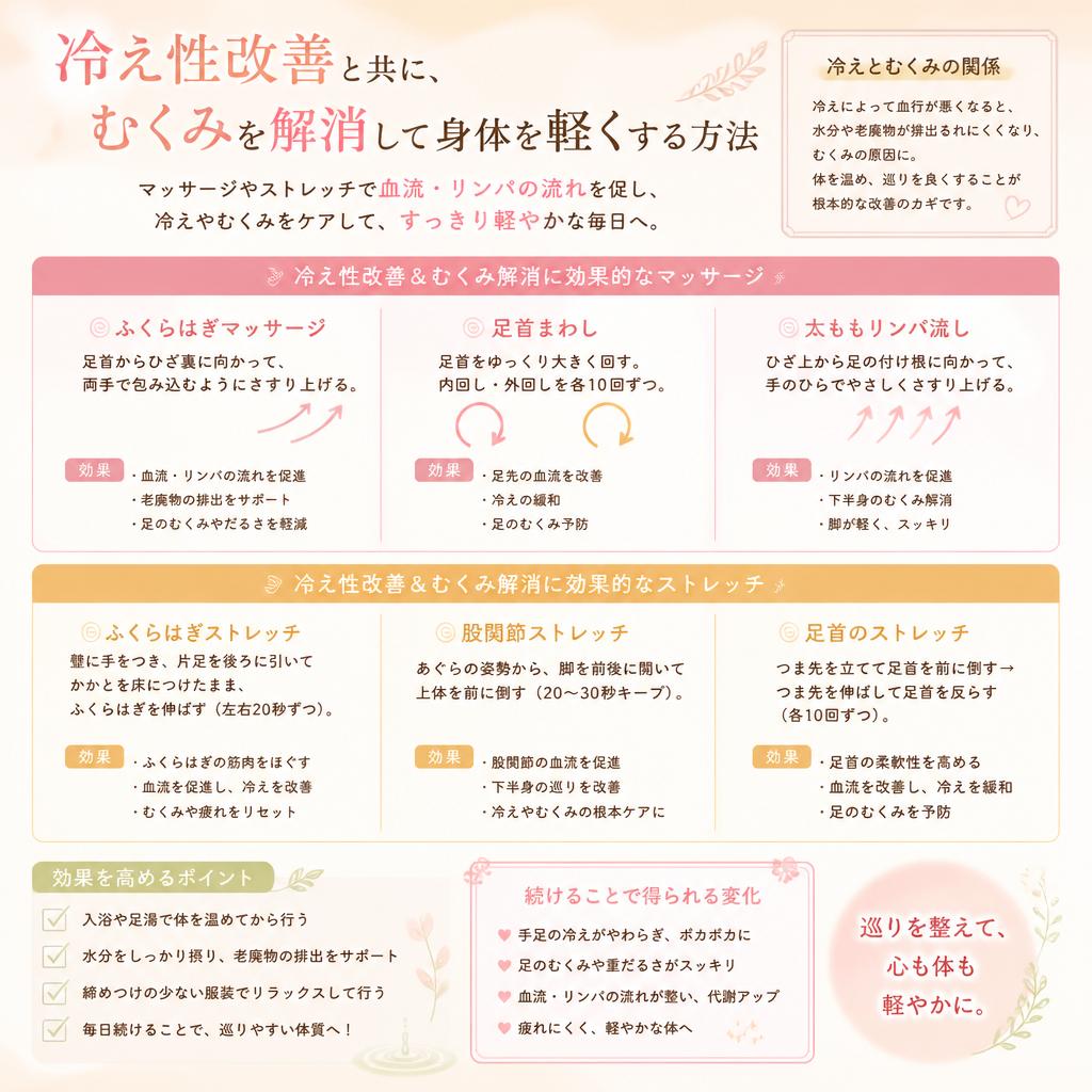 むくみ解消とリフレッシュ
