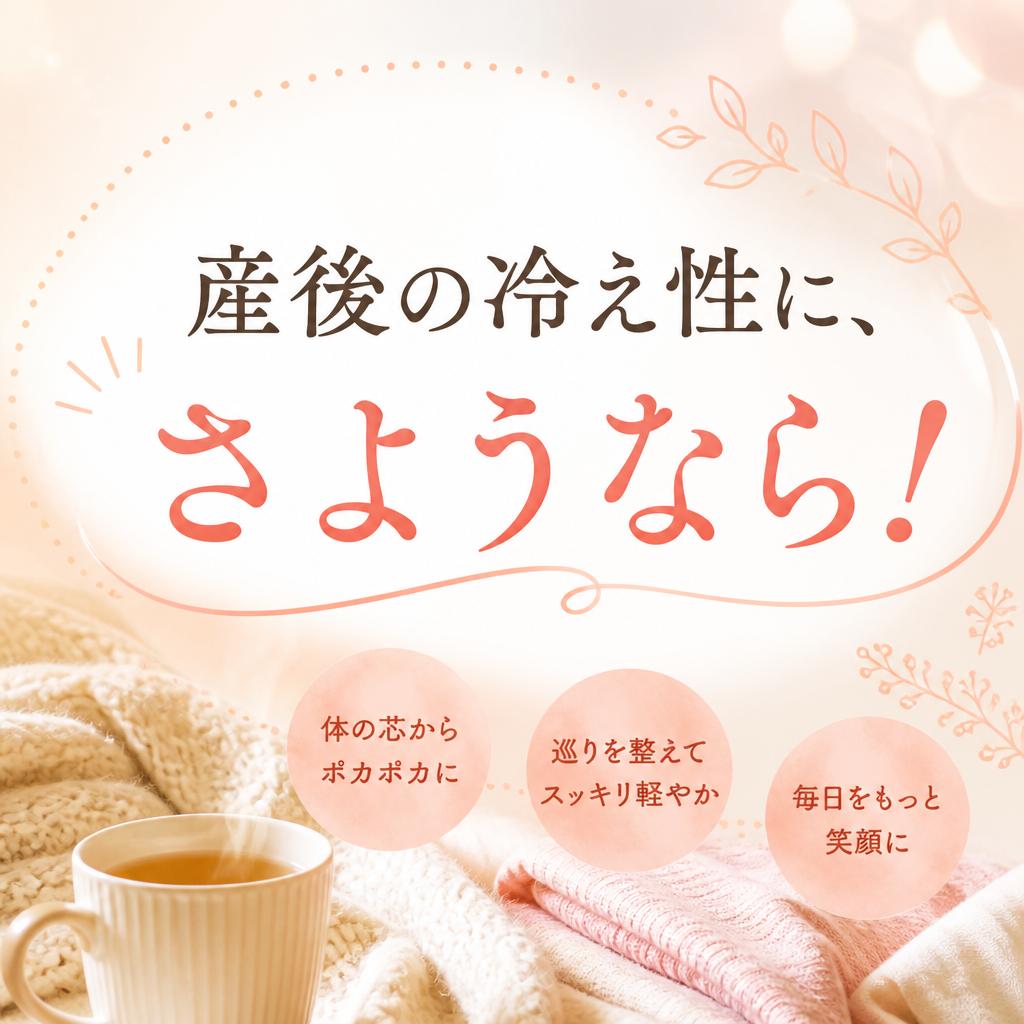 産後の冷え性に、さようなら！
