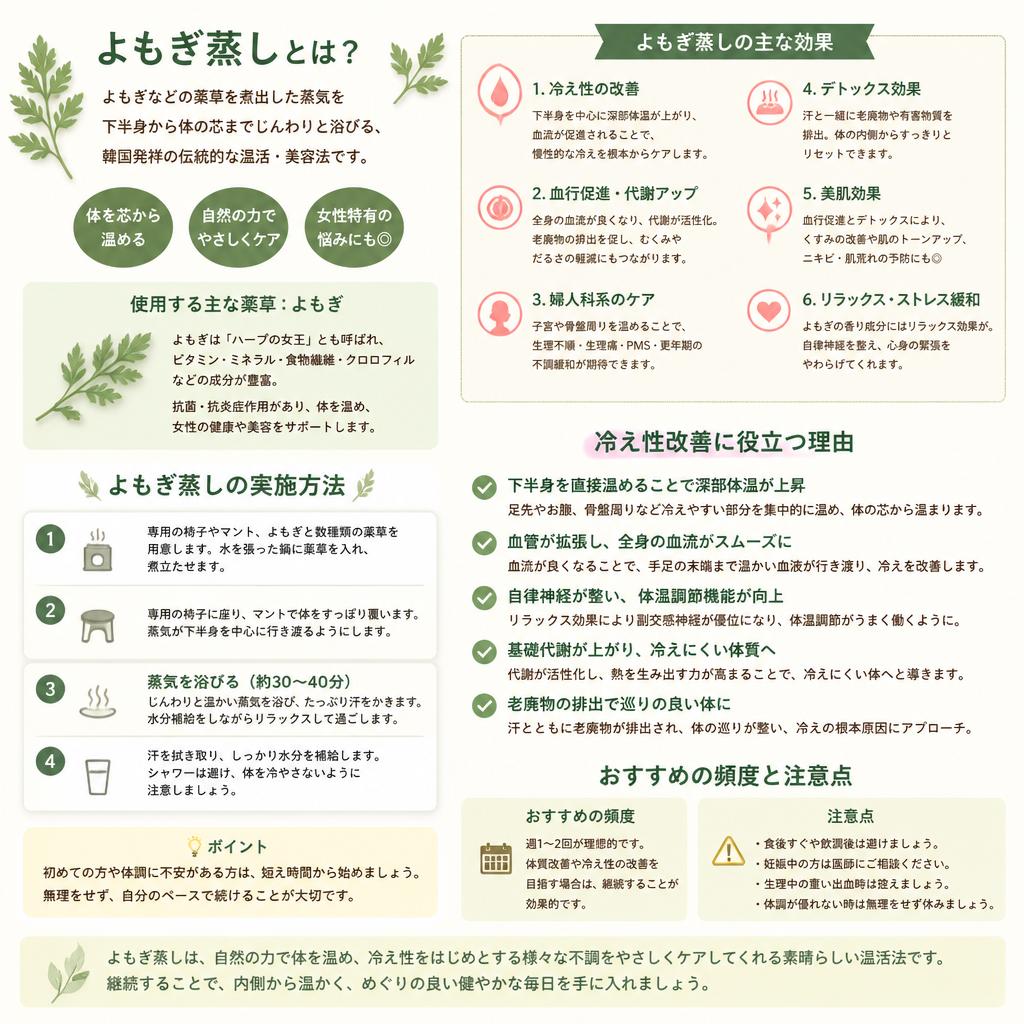 2. よもぎ蒸しで温活を！