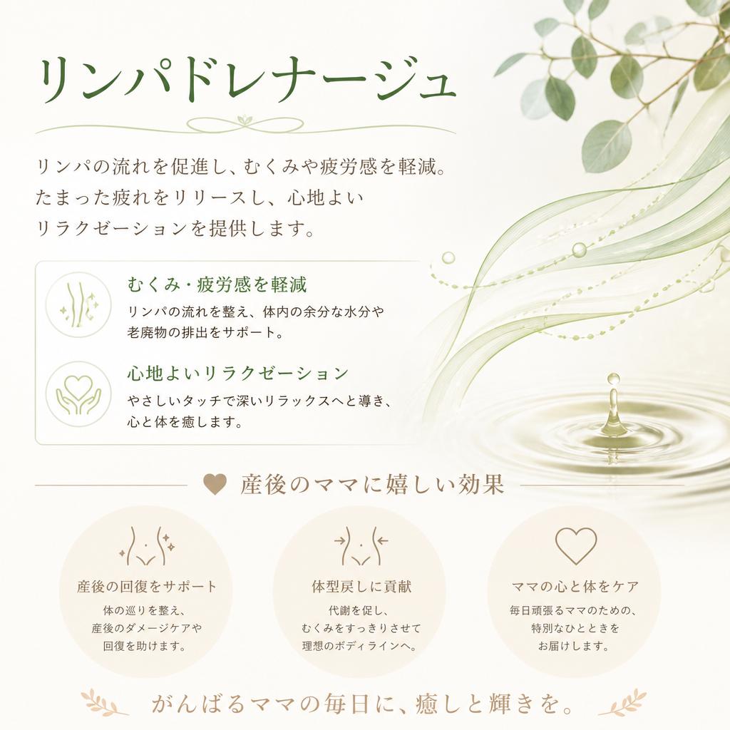 リンパドレナージュでスッキリ
