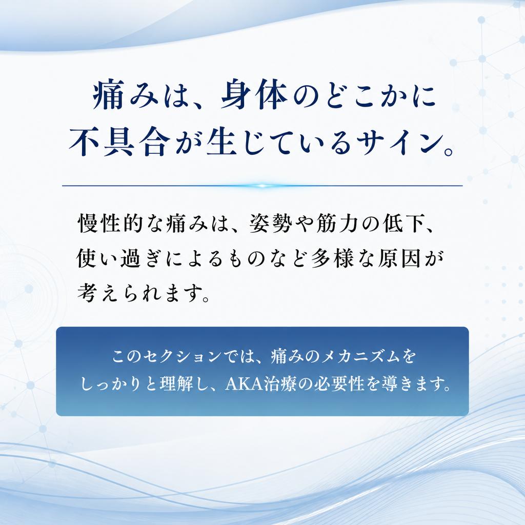 慢性的な痛みのメカニズム