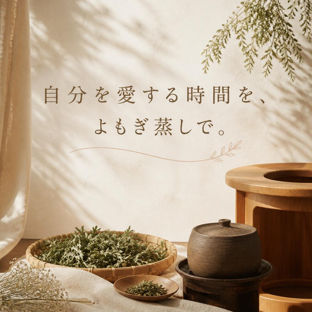 「自分を愛する時間を、よもぎ蒸しで。」
