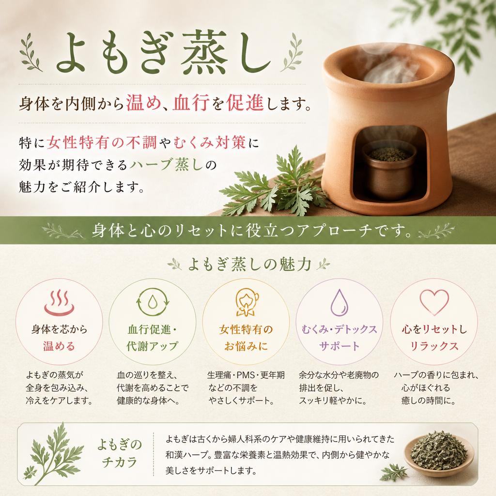 よもぎ蒸しの温活効果