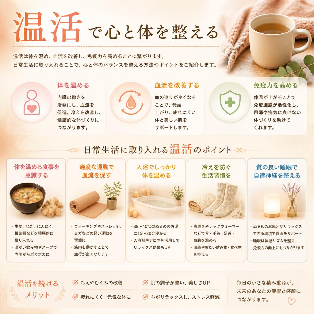 温活で心身のバランスを整える