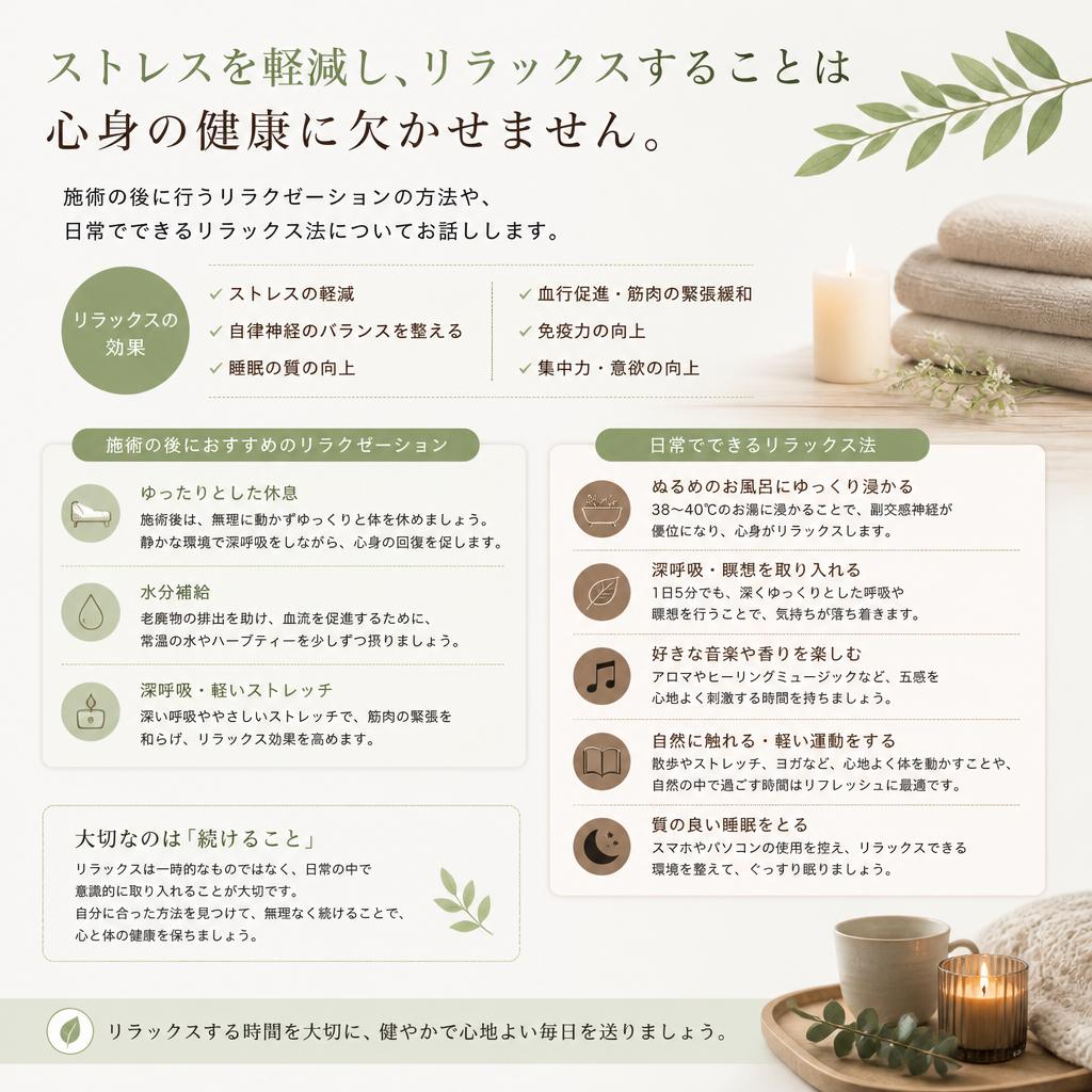 リラクゼーションの重要性