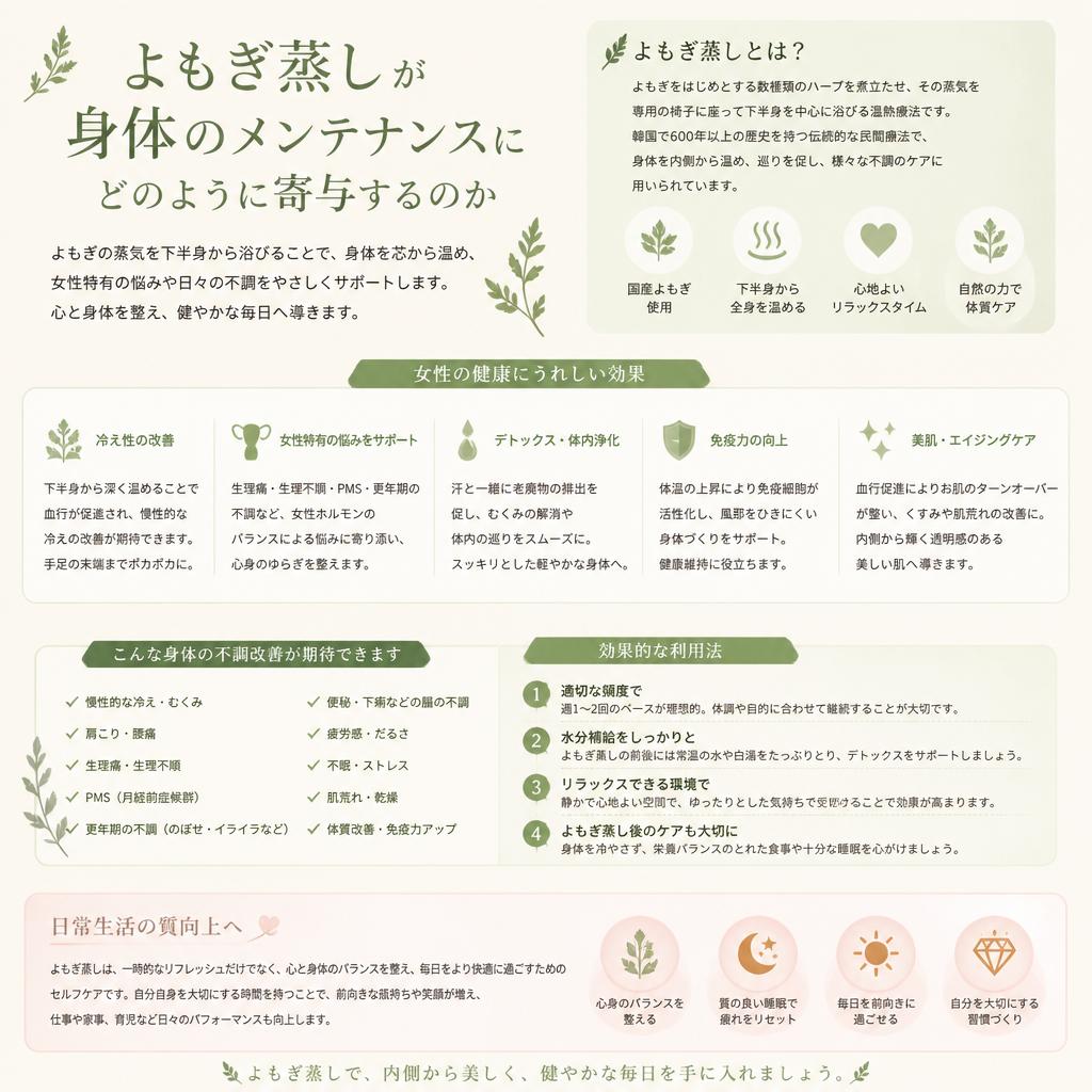 3. 身体のメンテナンスとしての役割
