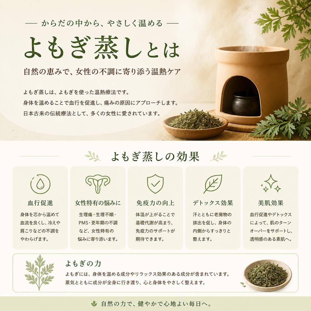 よもぎ蒸しとは？