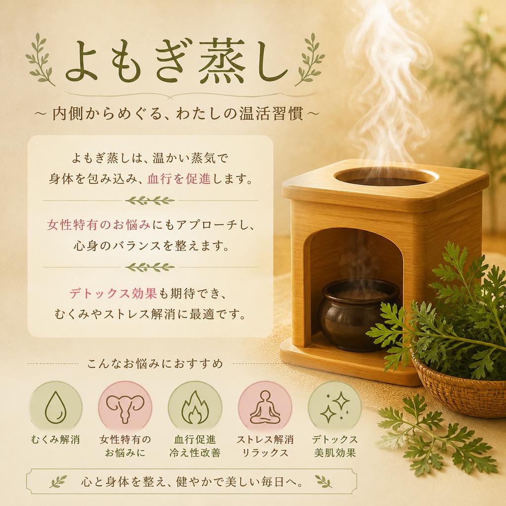 よもぎ蒸しのリラクゼーション効果