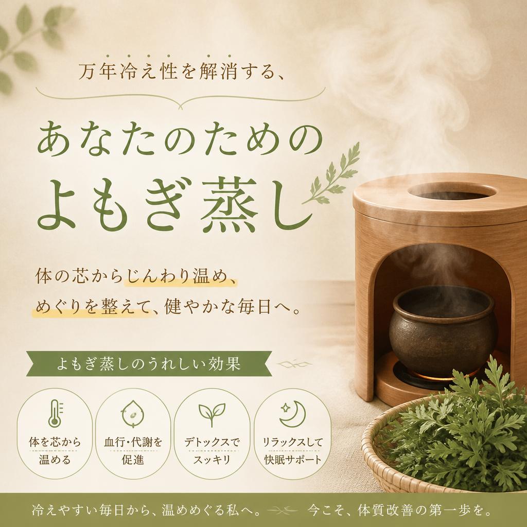 万年冷え性を解消する、あなたのためのよもぎ蒸し