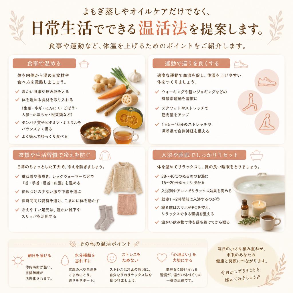 4. 温活ライフスタイルの提案