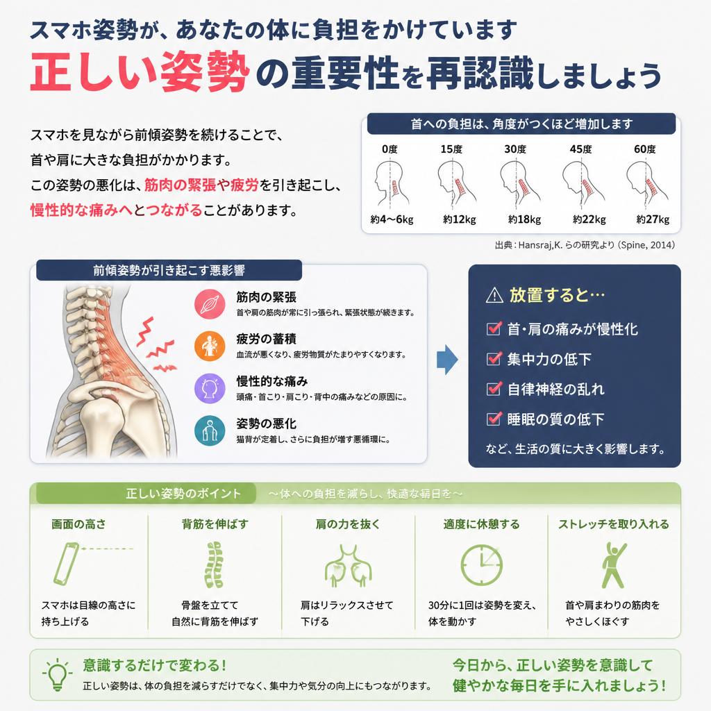 悪い姿勢がもたらす影響