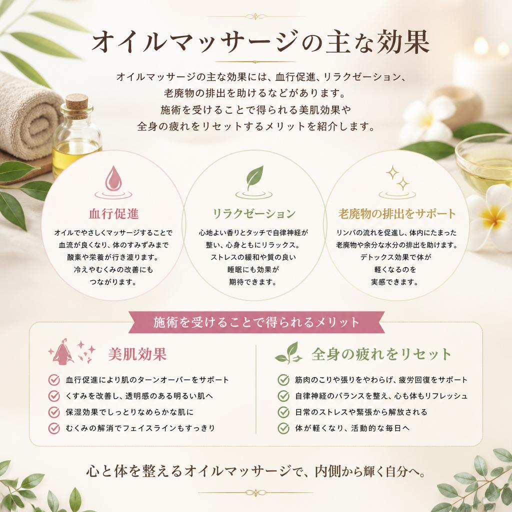 2. オイルマッサージの効果